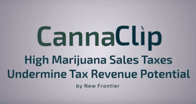 High Marijuana Sales Taxes Undermine Tax Revenue Potential