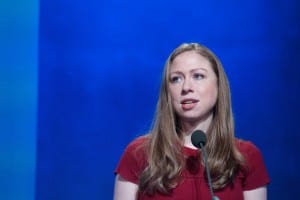 NEW YORK, NY - SEPTEMBER 21: Chelsea Clinton delivers a speech during the annual Clinton Global Initiative on September 21, 2016 in New York City. Former President Bill Clinton defended the foundation, founded in 2005, at the final CGI meeting. (Photo by Stephanie Keith/Getty Images)