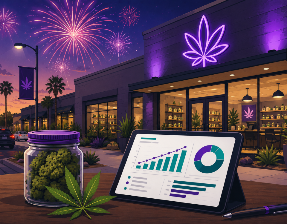 Dispensary with fireworks